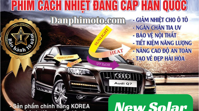 dan phim cach nhiet o to New solar
