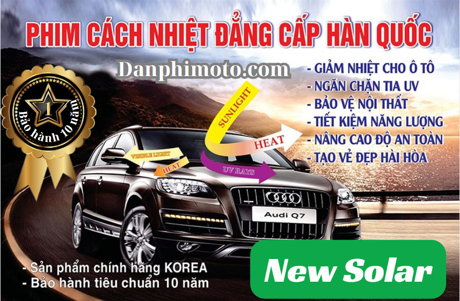dan phim cach nhiet o to New solar