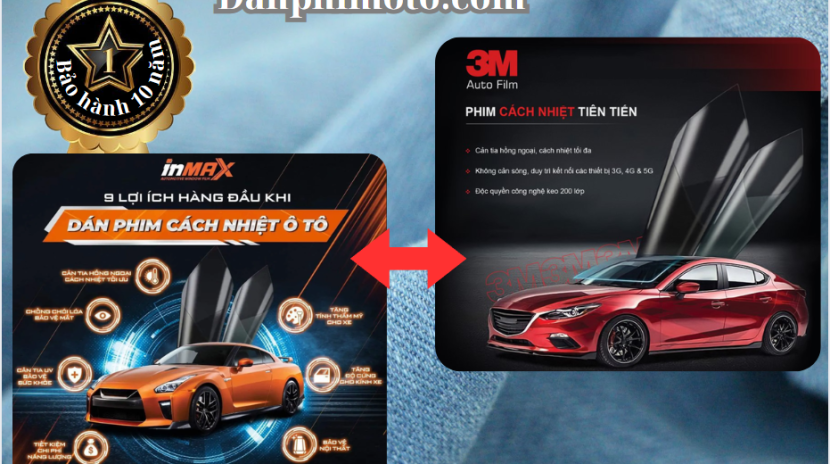 so sanh phim cach nhiet inmax va 3m