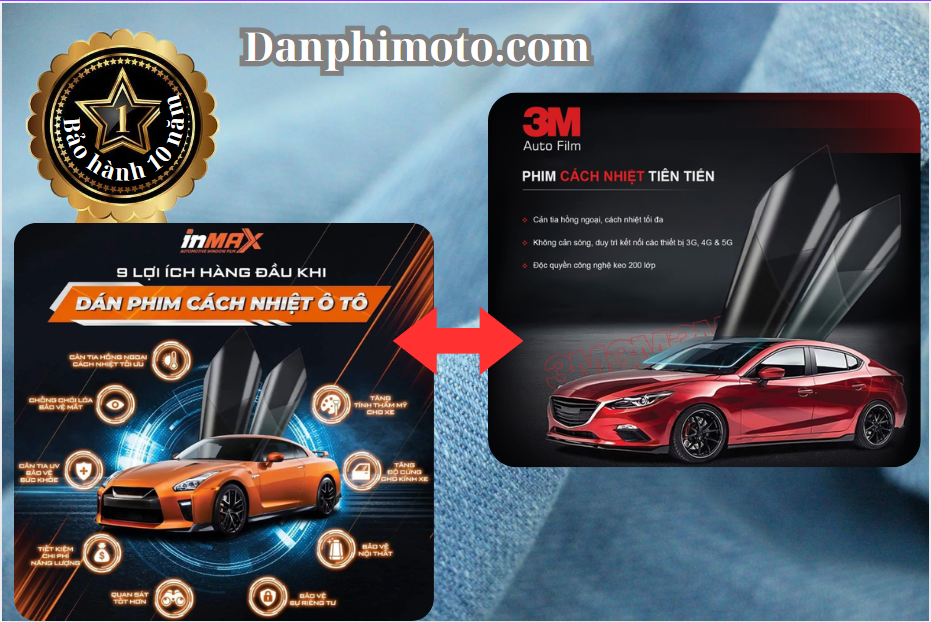 so sanh phim cach nhiet inmax va 3m